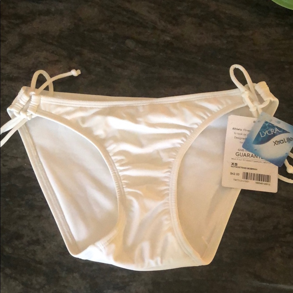 White Bathing Suit Bottom